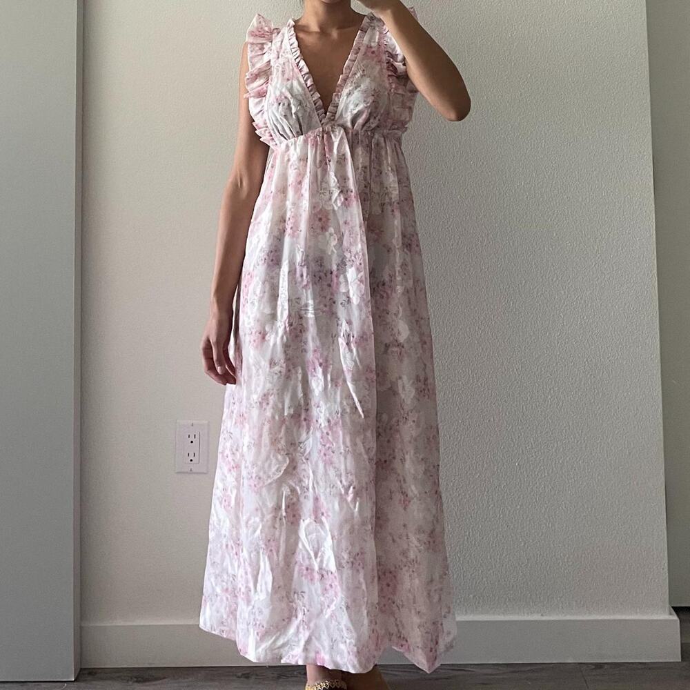 Pink Floral Dress